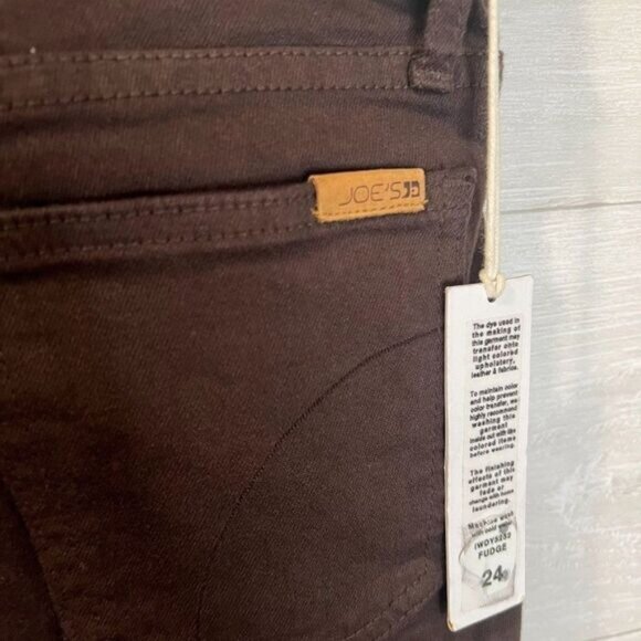 Joes Womens‎ Skinny Jeans Size 24 Fudge Brown Denim Stretch Mid-Rise - Picture 8 of 8